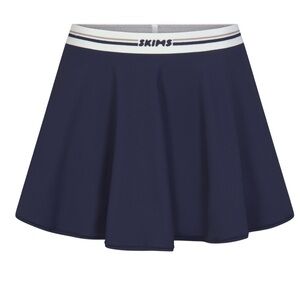 SKIMS Logo Skort navy Tennis Skirt Size Small
